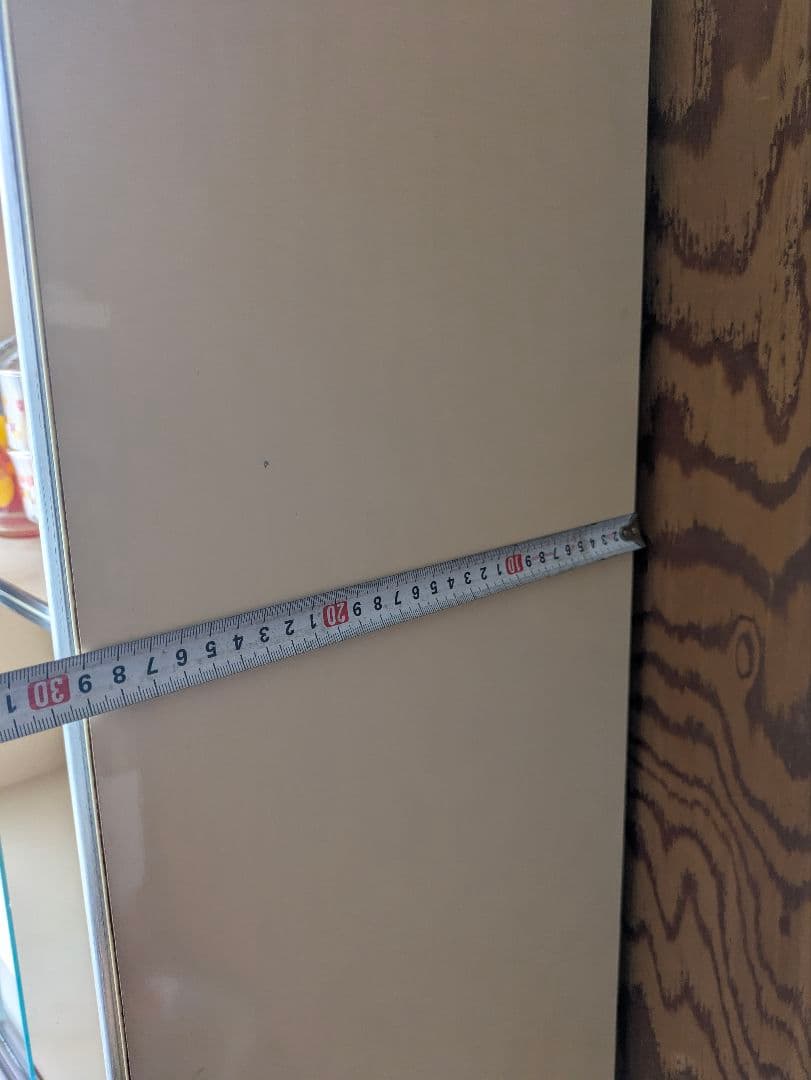 昭和レトロ　ポップ　食器棚　収納キャビネット ガラス棚付き　当時物