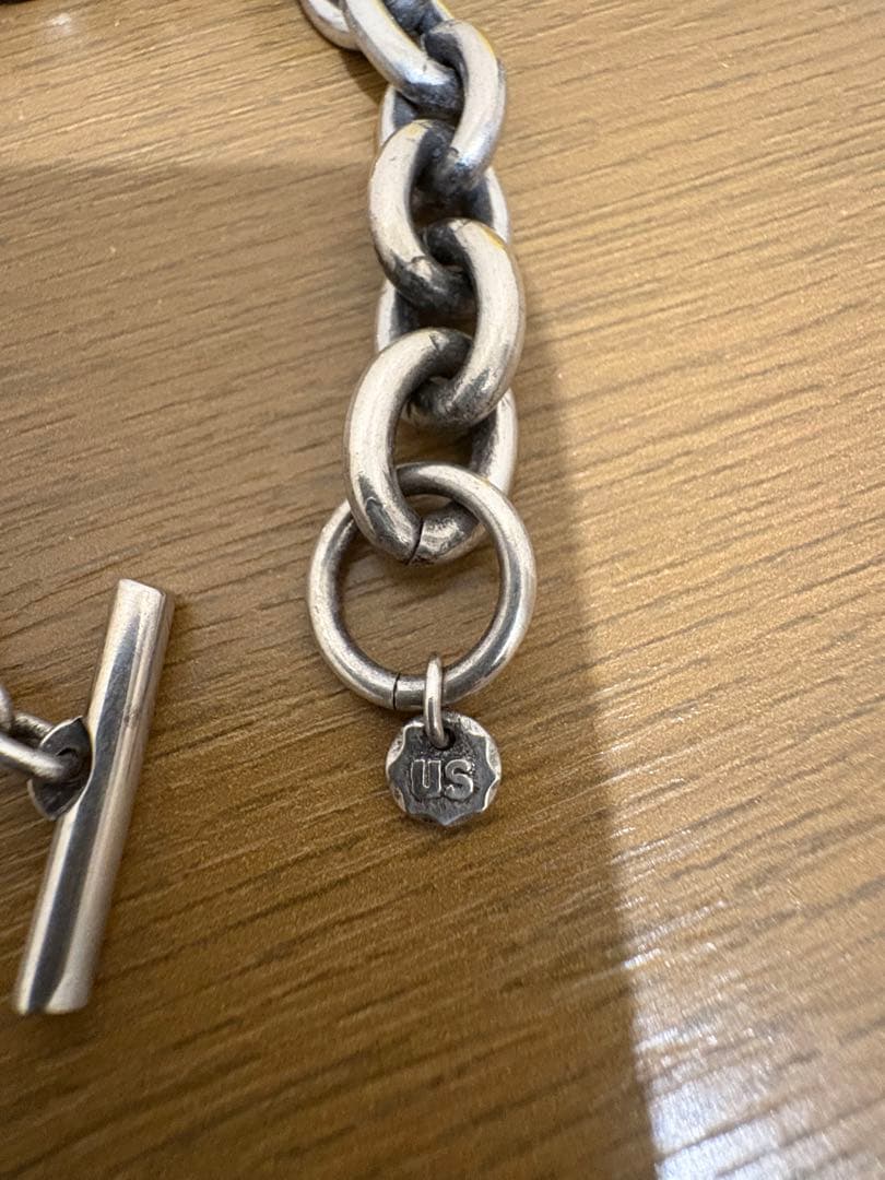 US 三軒茶屋 アス　シェーヌダンクル　ブレスレット US刻印付き