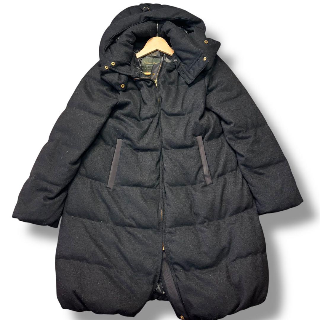 【美品】nano・universe 西川ダウン ダウンコート ブラック 40