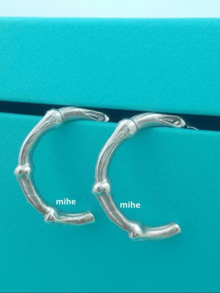 レア 磨き済 ティファニー バンブー ピアス シルバー ラージ