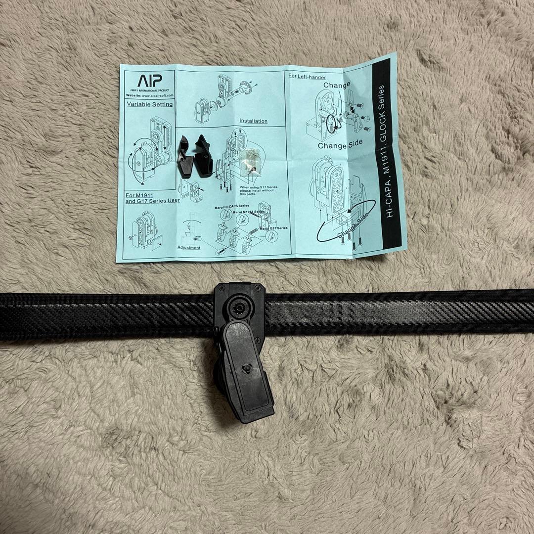 AIP レースホルスター (取扱説明書付き)&ベルトセット