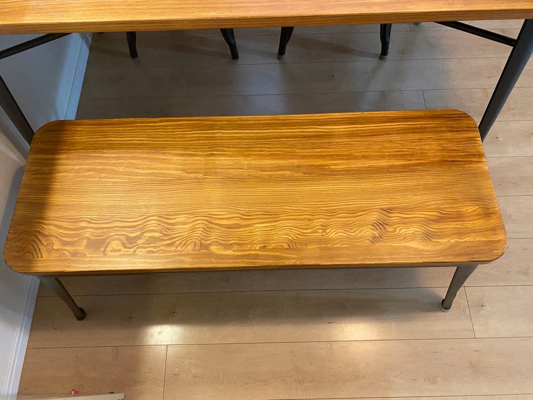 【引取限定】LOWYA ダイニングテーブル ベンチ/チェアセット 定価4.8万