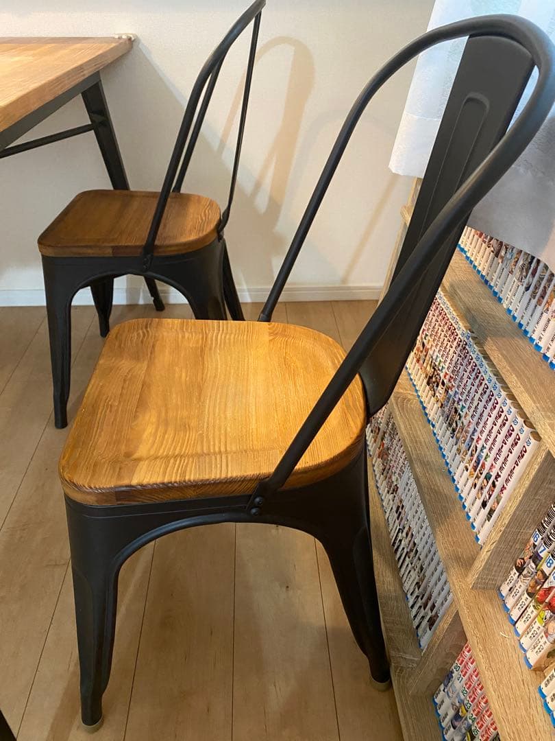 【引取限定】LOWYA ダイニングテーブル ベンチ/チェアセット 定価4.8万