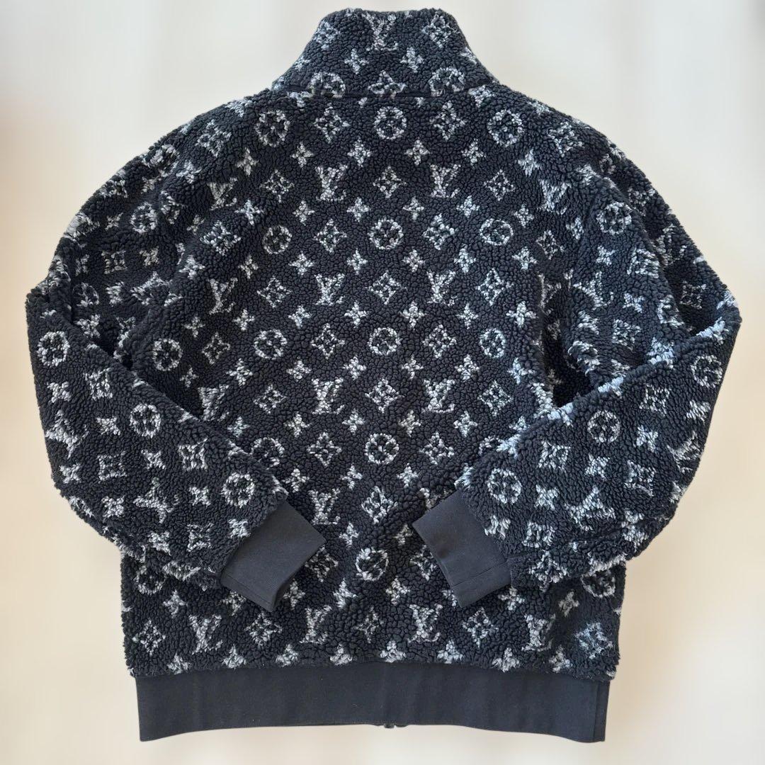 N*o様 【L】Louis Vuitton モノグラムフリースジャケット ブラッ