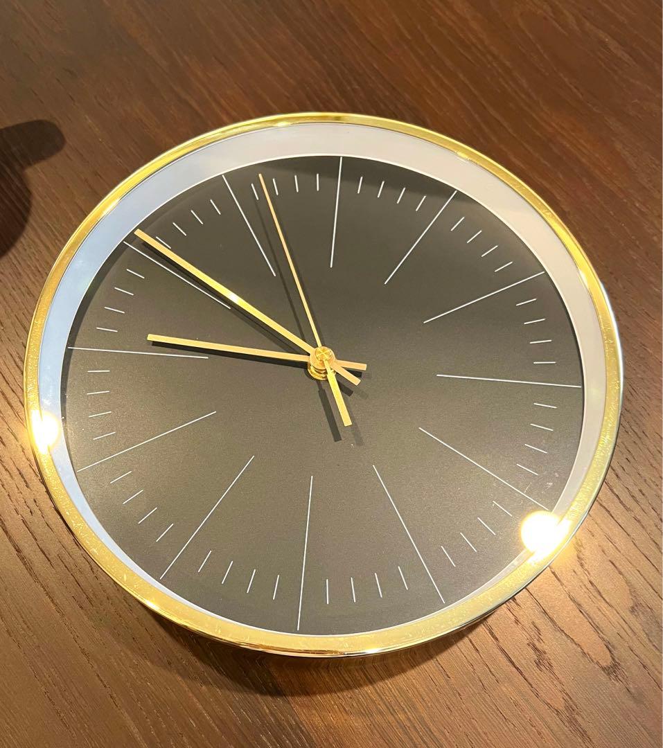 廃番 ボーコンセプト 壁掛け時計 ウォールクロック ゴールド × ブラック レア