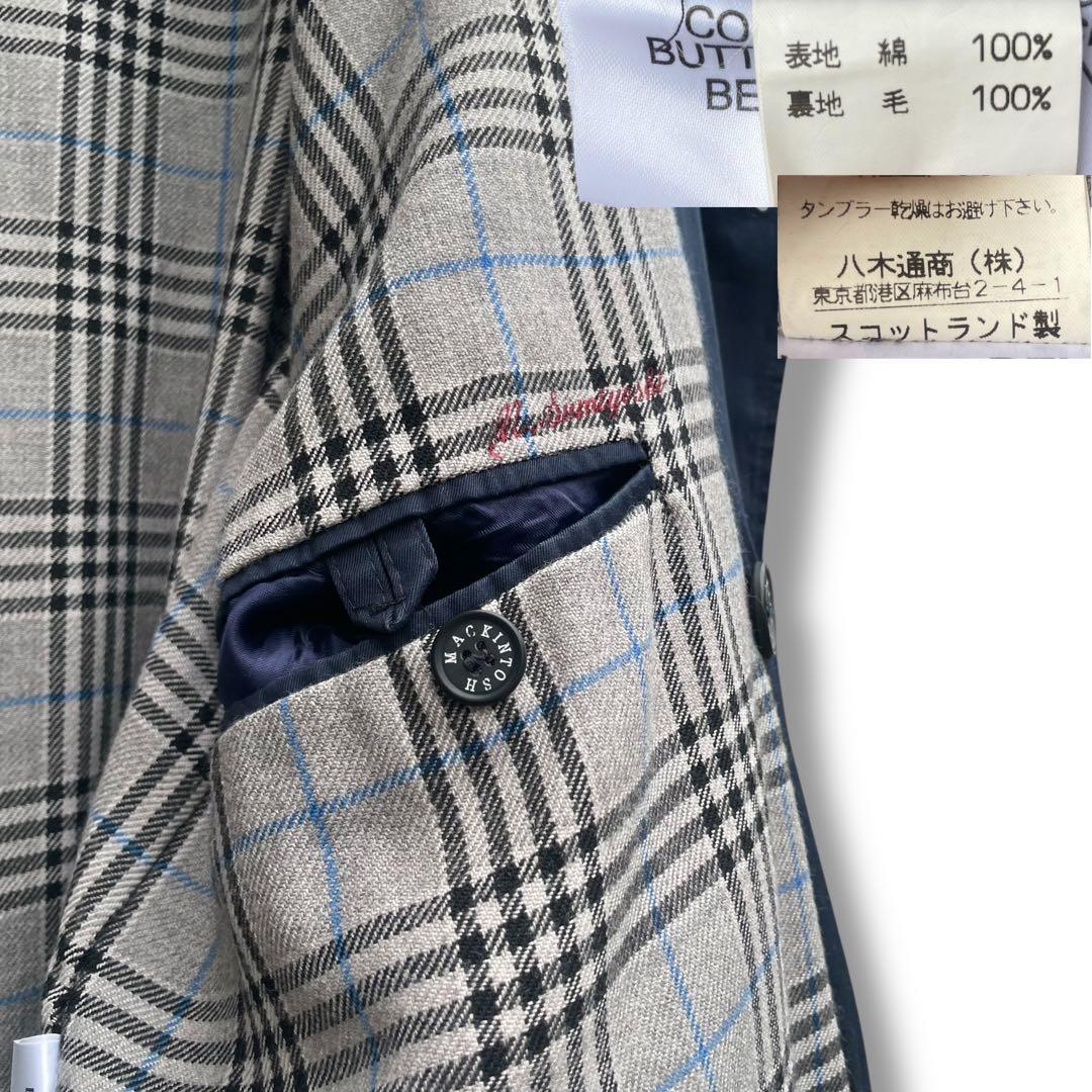 定価15万円以上 マッキントッシュ トレンチコート 裏チェック size 40