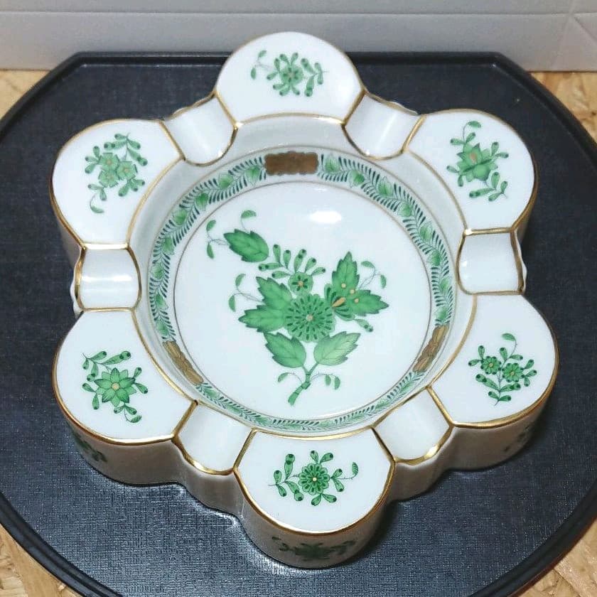 ヘレンド アポニーグリーン アシュトレイ