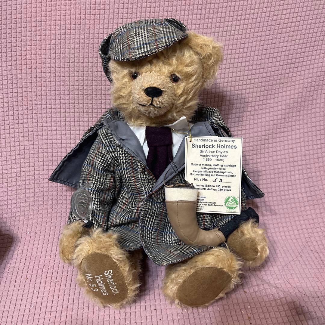 ☆世界限定250体‼︎☆ シャーロックホームズテディベア　グリーンハーマン社
