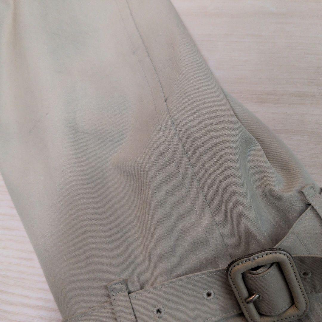 バーバリー　トレンチコート　ダブル　ノバチェック　ベージュ　レディースM.L相当