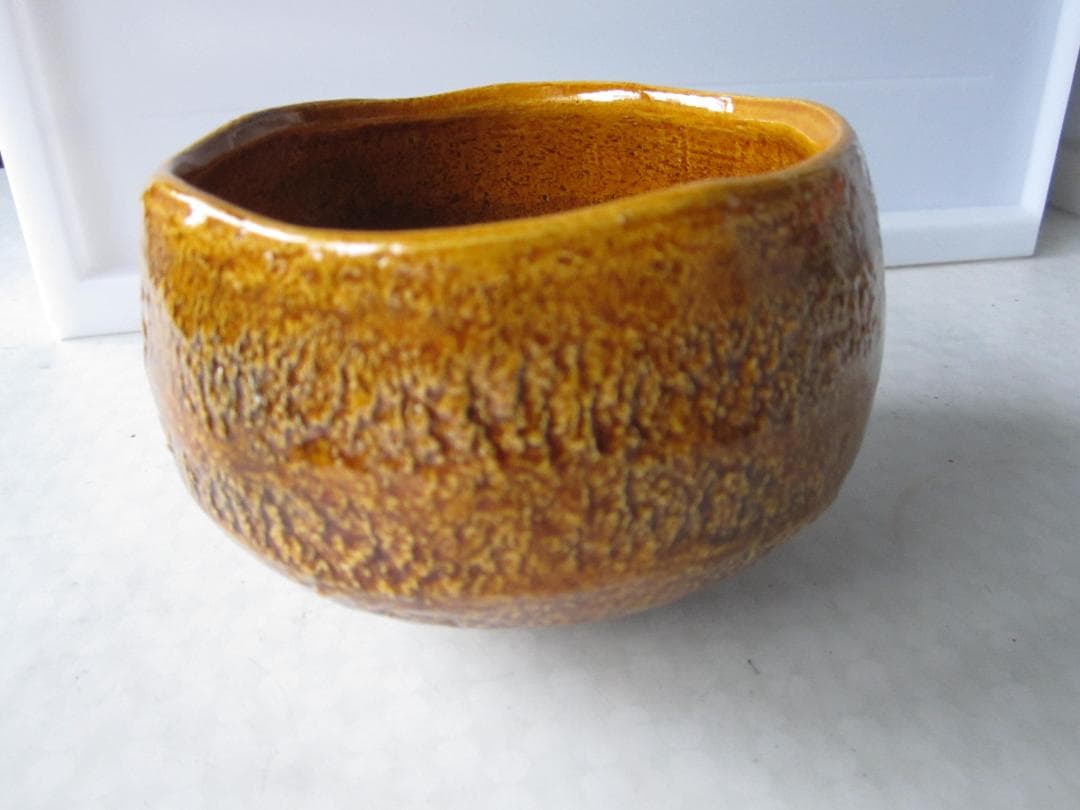 値下げしました。楽焼　飴抹茶碗