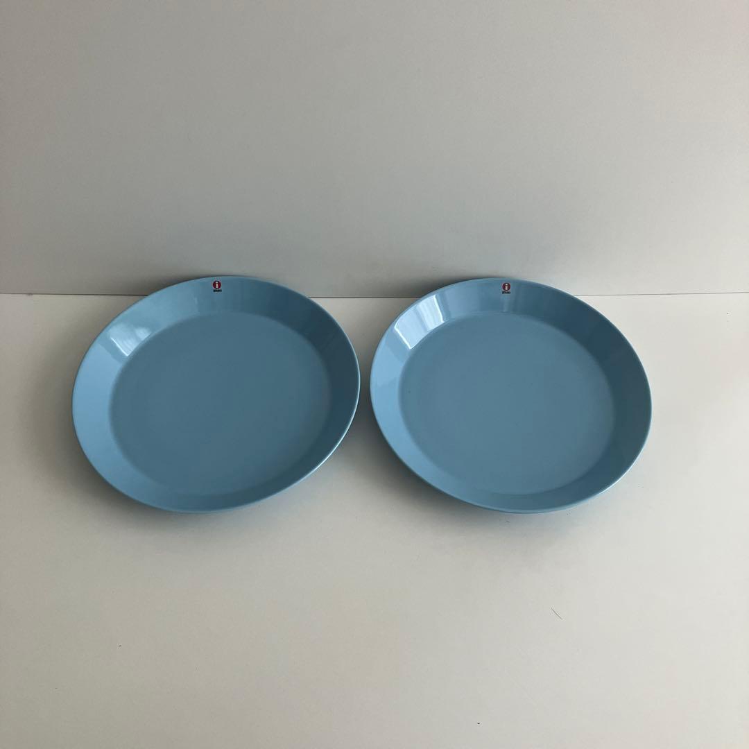 新品イッタラ　ティーマ26cm プレート　ライトブルー２枚