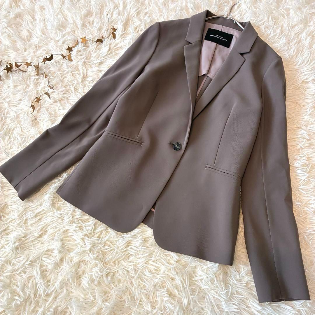 未使用級　グリーンレーベル♡手洗い可能/パウドレ　セットアップスーツ　とろみ素材