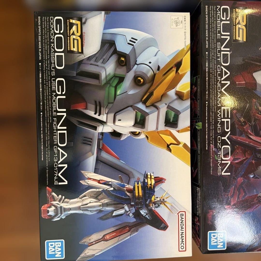 バ*ン様 RG ウイングゼロ　ウイングガンダム　エピオン　ゴッド　4体セット　未