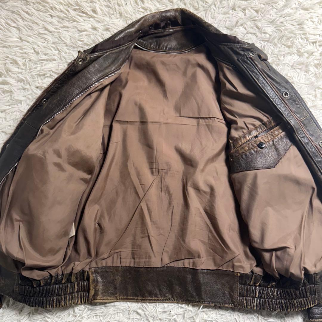 A-2 フライトジャケット 牛革 レザージャケット　ヴィンテージ ミリタリー