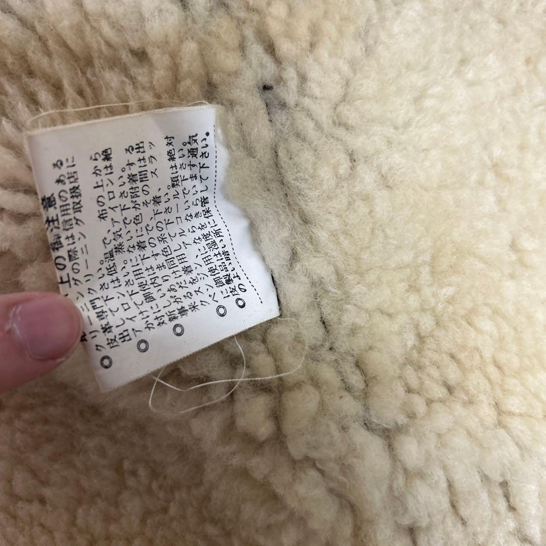 美品✨B-3 フライトジャケット ムートン リアルレザー ダークブラウン L相当