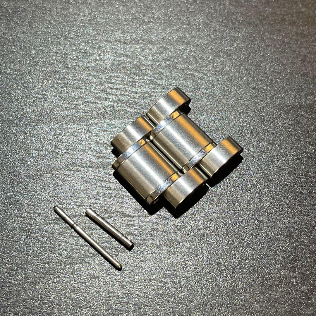 管番145オメガ 純正スピードマスター ステンブレス 2コマ 16ミリ幅 →下方