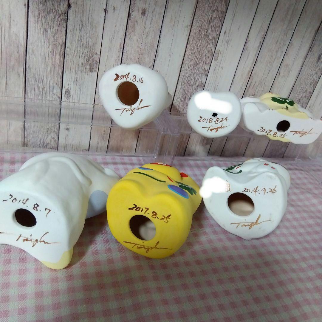 ☆大分 湯布院　工房 輪葉葉　招き猫はいかが？　置物　まとめ売り　7点セット☆
