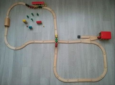 専用♡MICKI ミッキィ 汽車 レール 線路 木製 大容量 格安