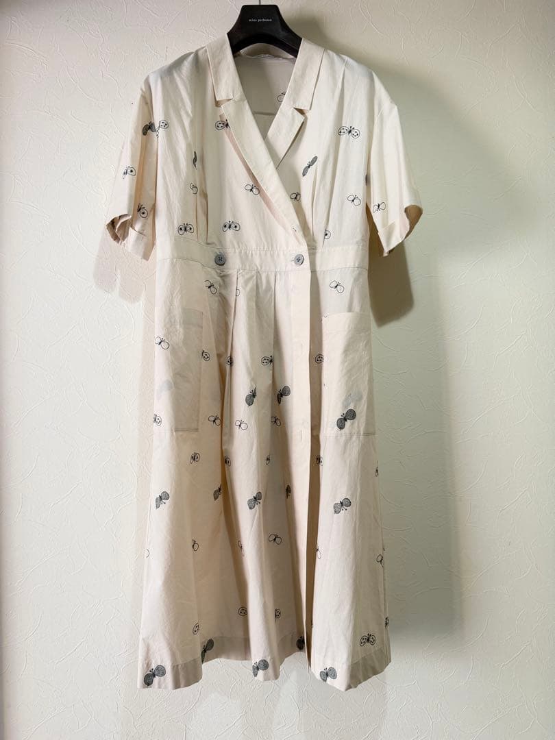 ミナペルホネン　choucho カシュクールワンピース　38