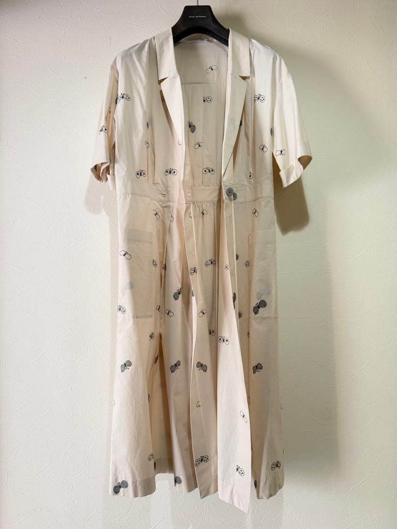 ミナペルホネン　choucho カシュクールワンピース　38