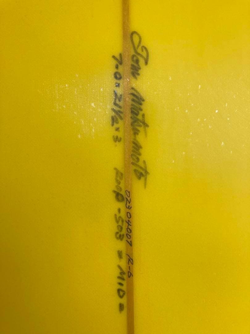 HOTRAT 7'0 ミッドレングス シングルフィン サーフボード　ボラン巻き