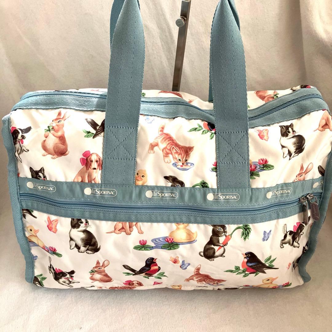 【美品】レスポートサック 35周年記念 日本限定 ストーリーブック柄 ボストン