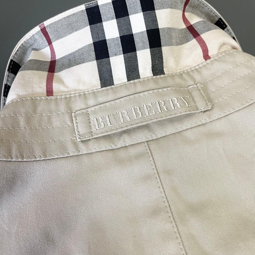 BURBERRY LONDON コットン混 ノバチェック ステンカラーコート