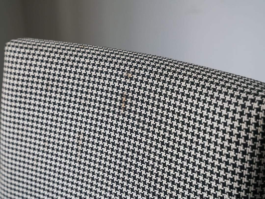 60-70's \"浜本工芸\" デスクチェア 千鳥格子 ミッドセンチュリー