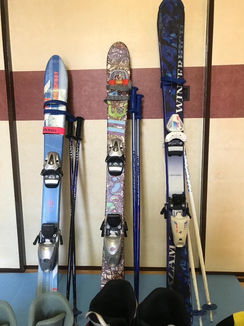 子供スキーセット、スキー板100~120cmの３Set、ブーツ20〜24cm４足