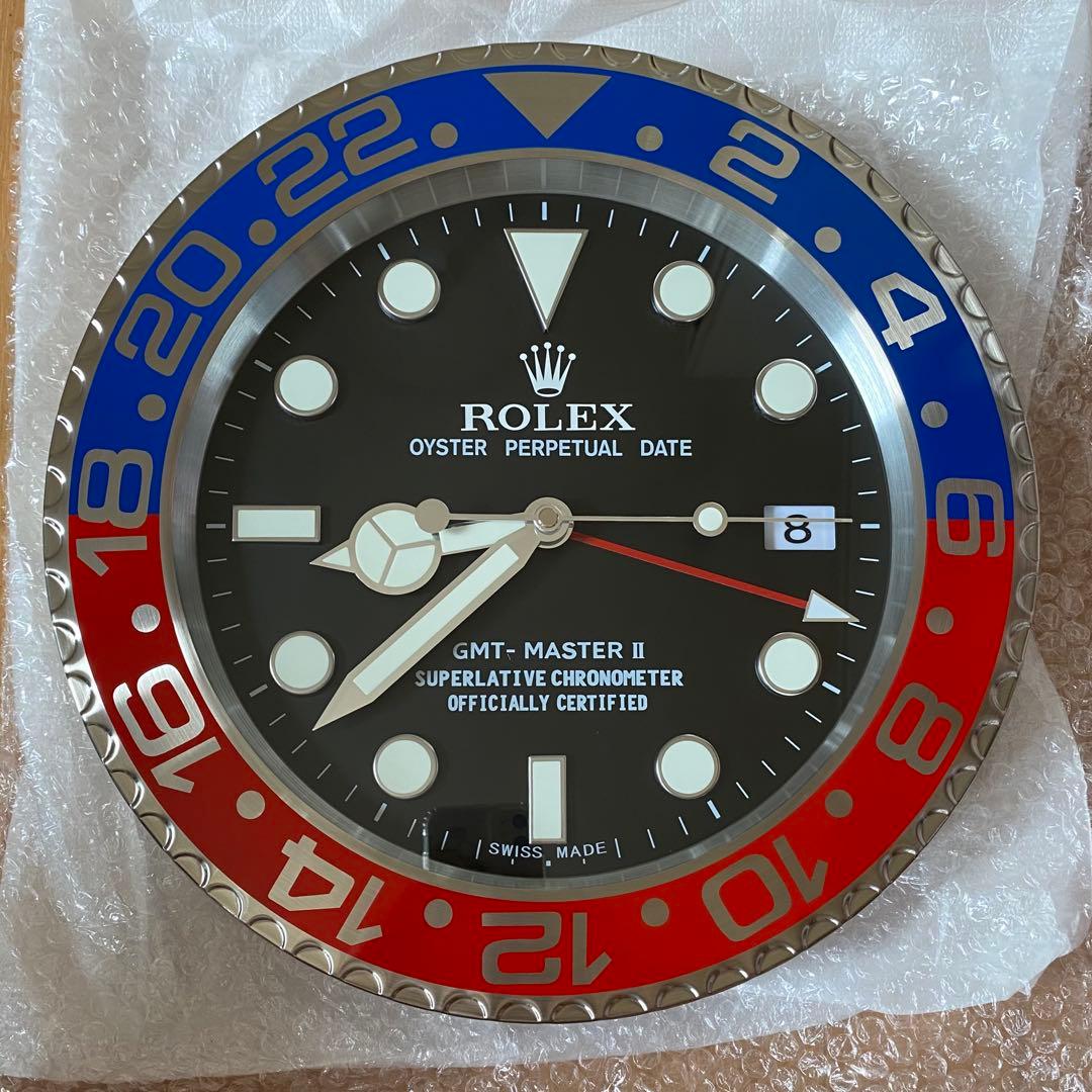 海外販促品　新品　GMTマスターII　ペプシ　ロレックス　掛け時計