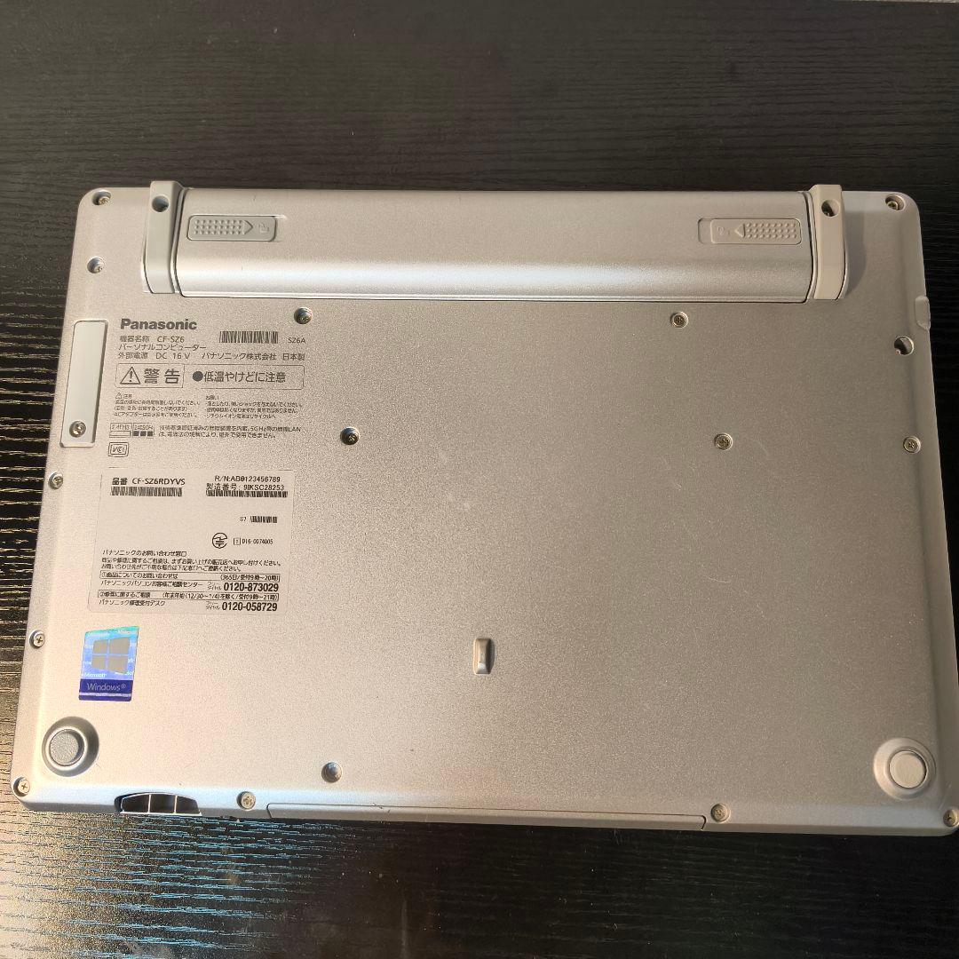 すぐ使える！レッツノートSZ6 バッテリー良好、超軽量