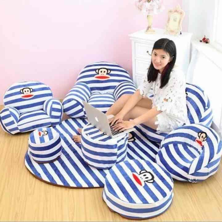 ぬいぐるみソファ椅子じゅうたんミニソファ8点セットサル002503