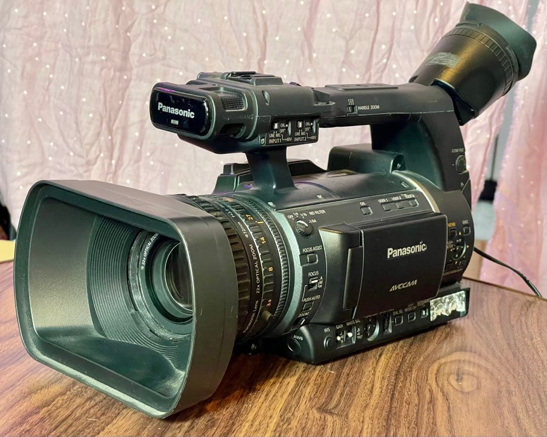 訳ありPanasonic AG-AC160 業務用カメラ バッテリーACアダブタ