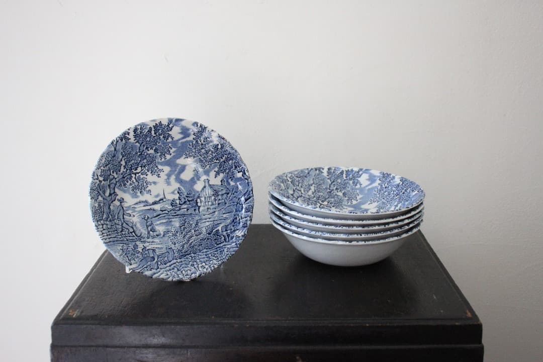 英国　イングランド　ミヨット　ハンター　１６cm　ボウル　６枚