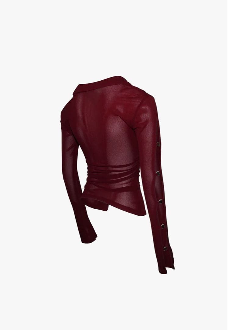 theredthread sheer hook tops ワイン