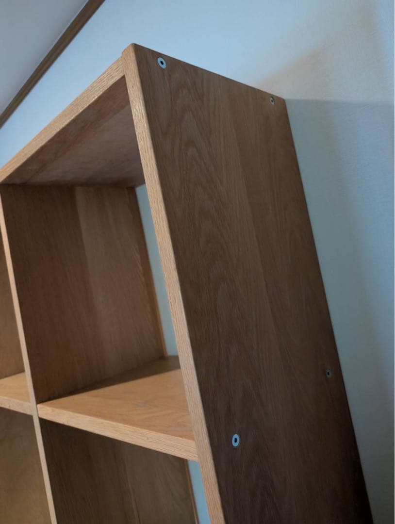 【送料込】無印良品 Muji スタッキングシェルフオーク材 木製棚家具