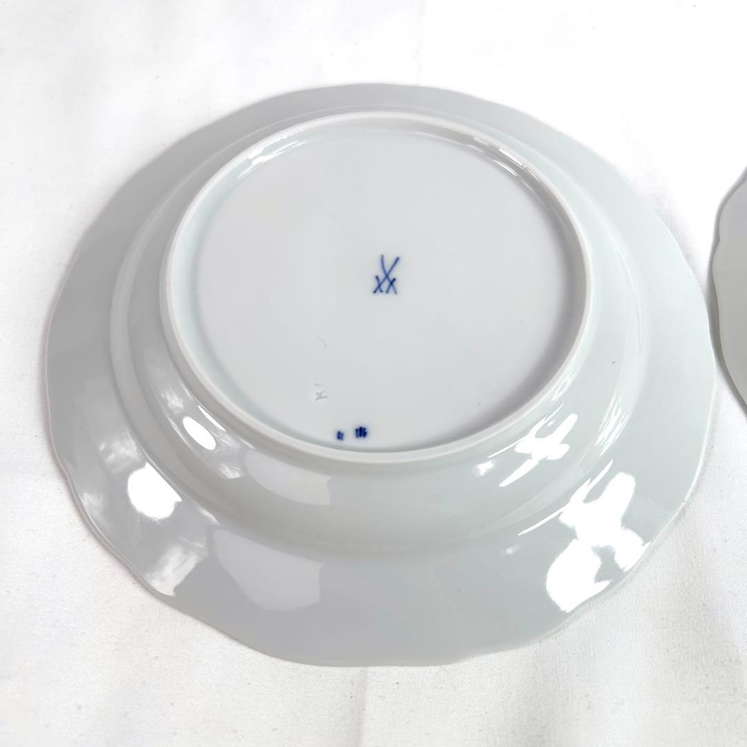 【美品】マイセン　ブルーオニオン　18cm　プレート　2枚セット　ケース　高級