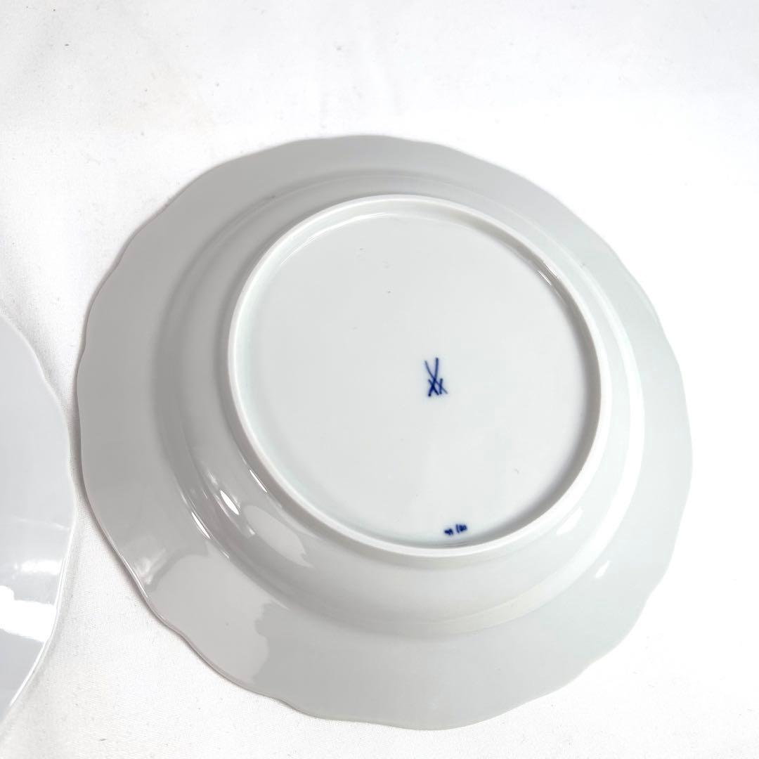 【美品】マイセン　ブルーオニオン　18cm　プレート　2枚セット　ケース　高級