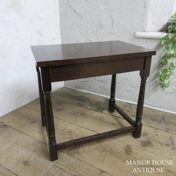 イギリス アンティーク 家具 ネストテーブル サイドテーブル 3台組 6395d