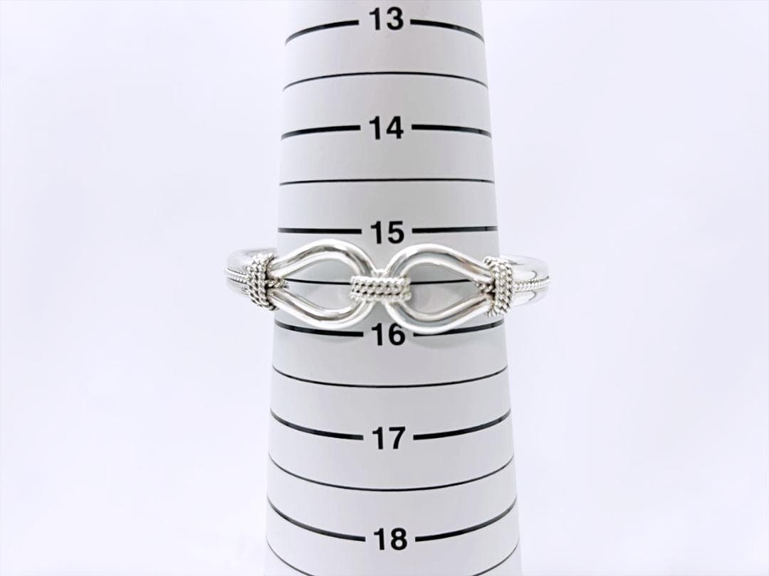 美品　スティーブアルビソ　ホースウィスパラー　バングル　925　4ｍｍ
