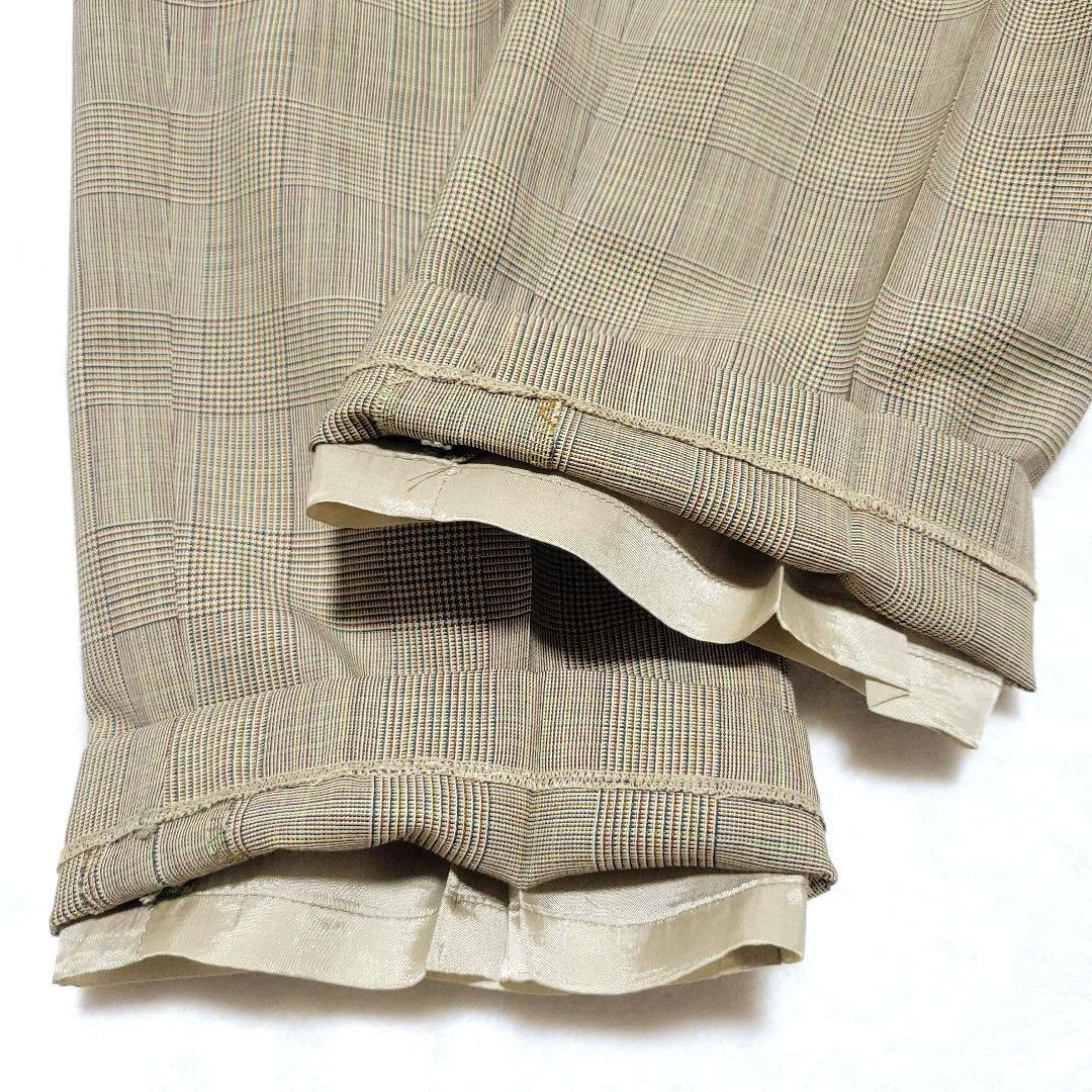 【美品】バーバリー　パンツ スーツセットアップ シングル 2B グレンチェック