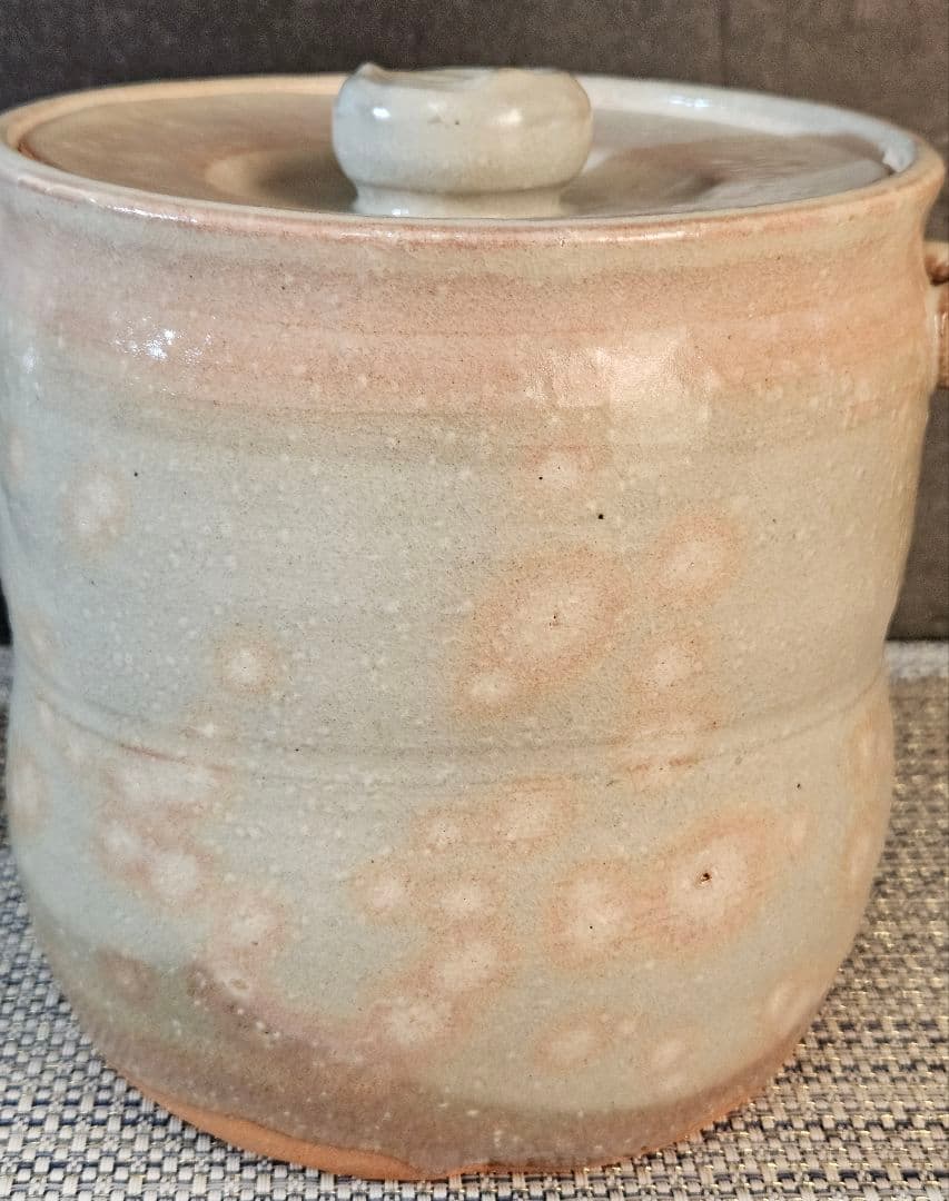 県無形文化財　日本工芸会正会員　名工 岡田裕 作　萩焼　水指　共箱　未使用品！