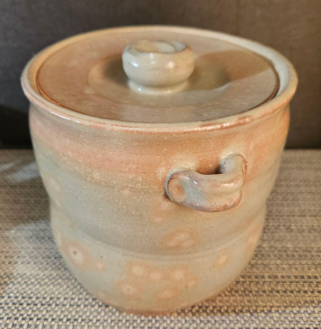 県無形文化財　日本工芸会正会員　名工 岡田裕 作　萩焼　水指　共箱　未使用品！