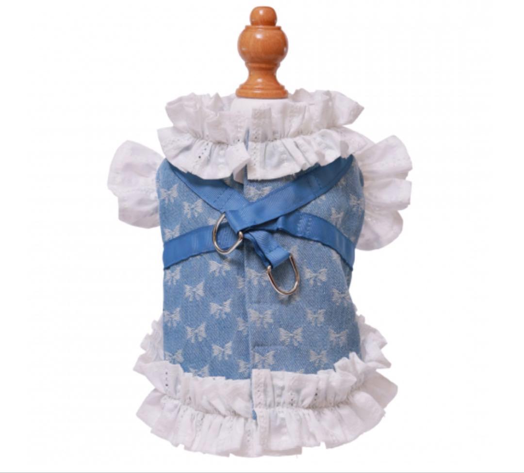 【値下中！】新品未使用godpiva COOLデニムハーネス リボン柄 S