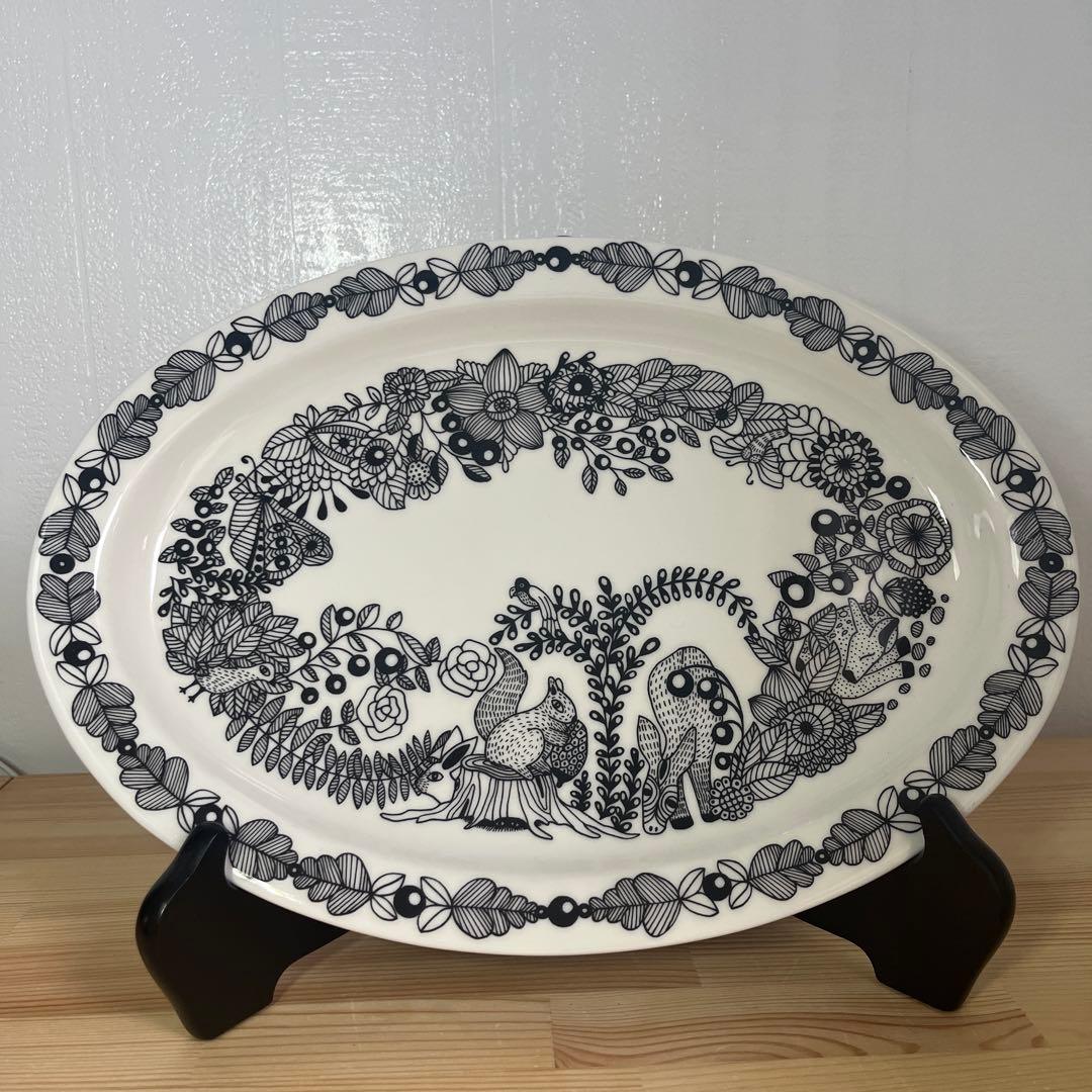 ※最終値下げ！★レア【アラビア ピーロパイッカ オーバル】専用立て掛け台付き♪