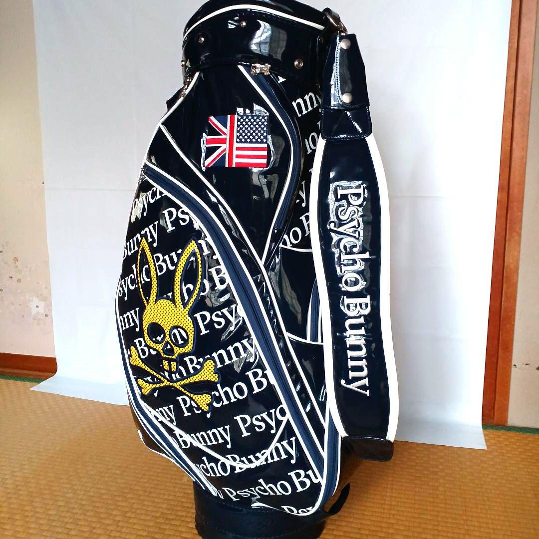 【極美品】★PSYCHO BUNNY★エナメル キャディバック ☆ サイコバニー