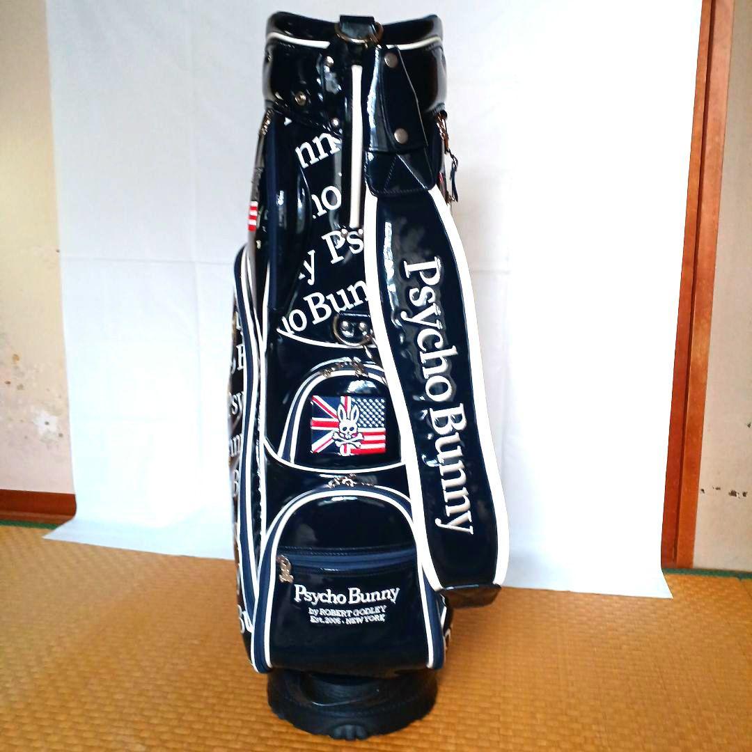 【極美品】★PSYCHO BUNNY★エナメル キャディバック ☆ サイコバニー