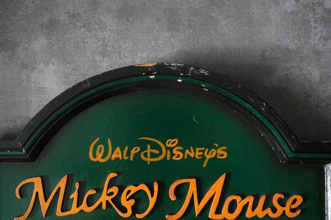 レア！珍品ウォルト・ディズニー ミッキーマウス 立体彫刻看板