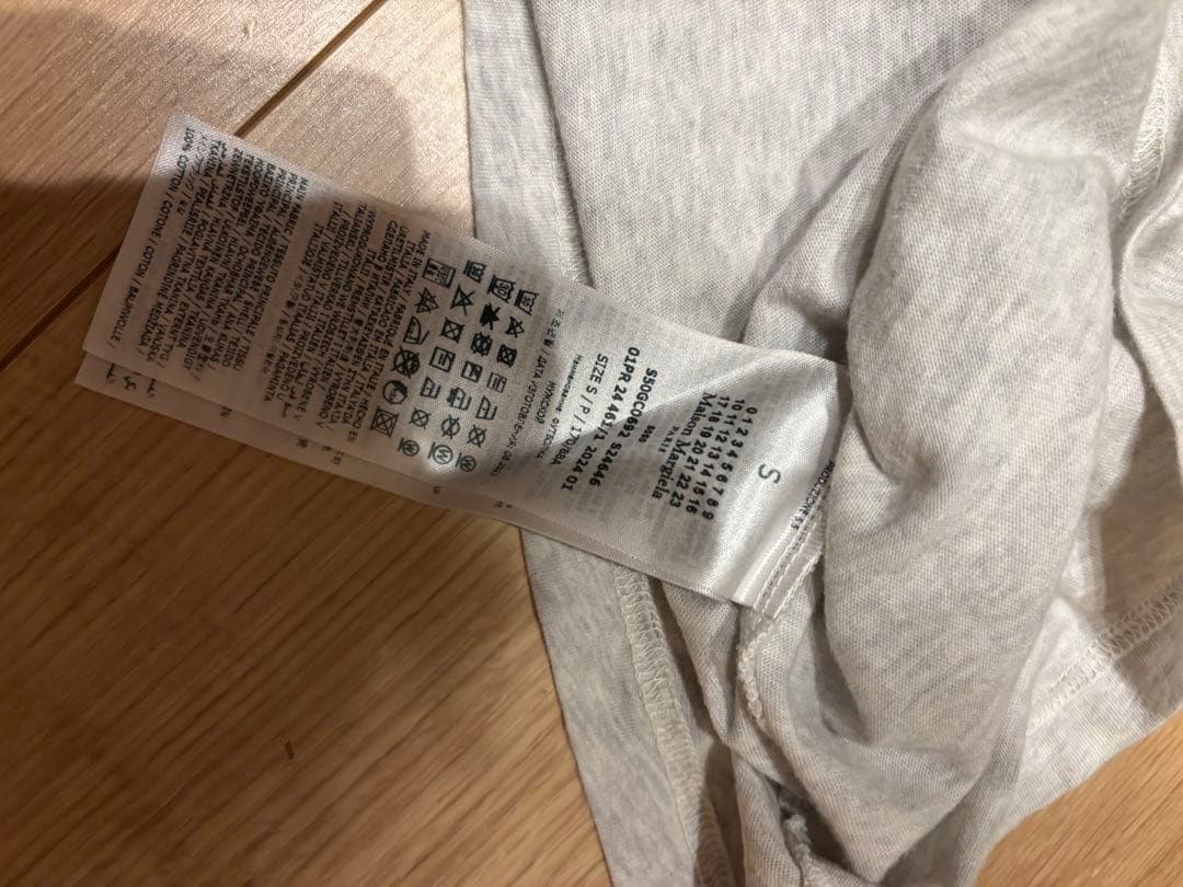 24ss maison margiela ロンT グレー Sサイズ