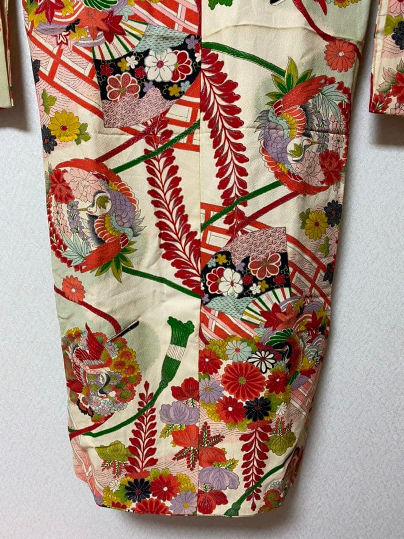 No.74正絹アンティーク子供着物七五三着丈109.5センチ裄丈51センチ